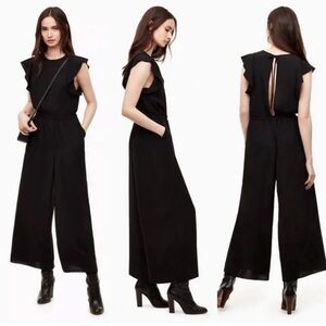 ARITIZIA Wilfred Ruffle Crop Jumpsuit M